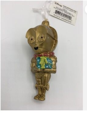 Hallmark Star Wars C3P0 with gift Christmas Ornament NWT